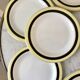 Set of 9 dessert plates salins "texas" 50s