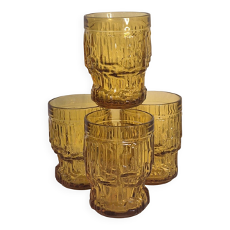 Vintage amber glasses