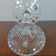 Crystal candle holder on foot decoration drapery made in italy