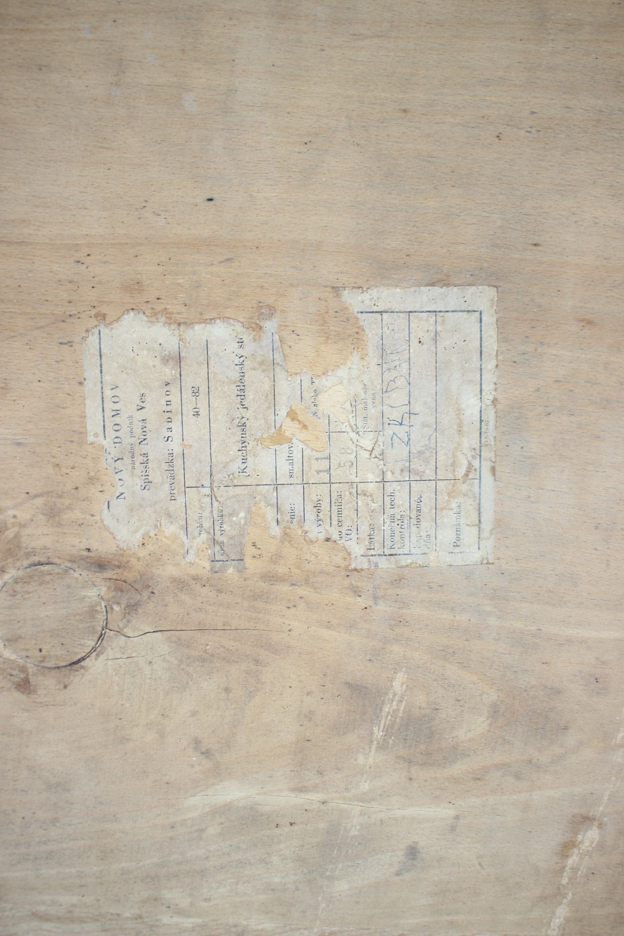 1960s Wood and Umakart Dining Table by Nový Domov, Czechoslovakia
