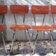 Lot de 2 chaises orange