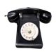Phone has dial in bakelite