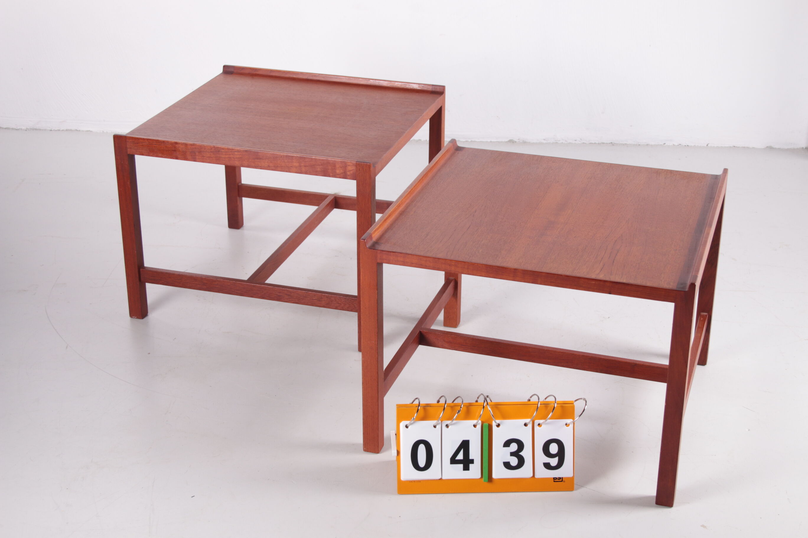 Pair of Mid-century Danish teak side tables