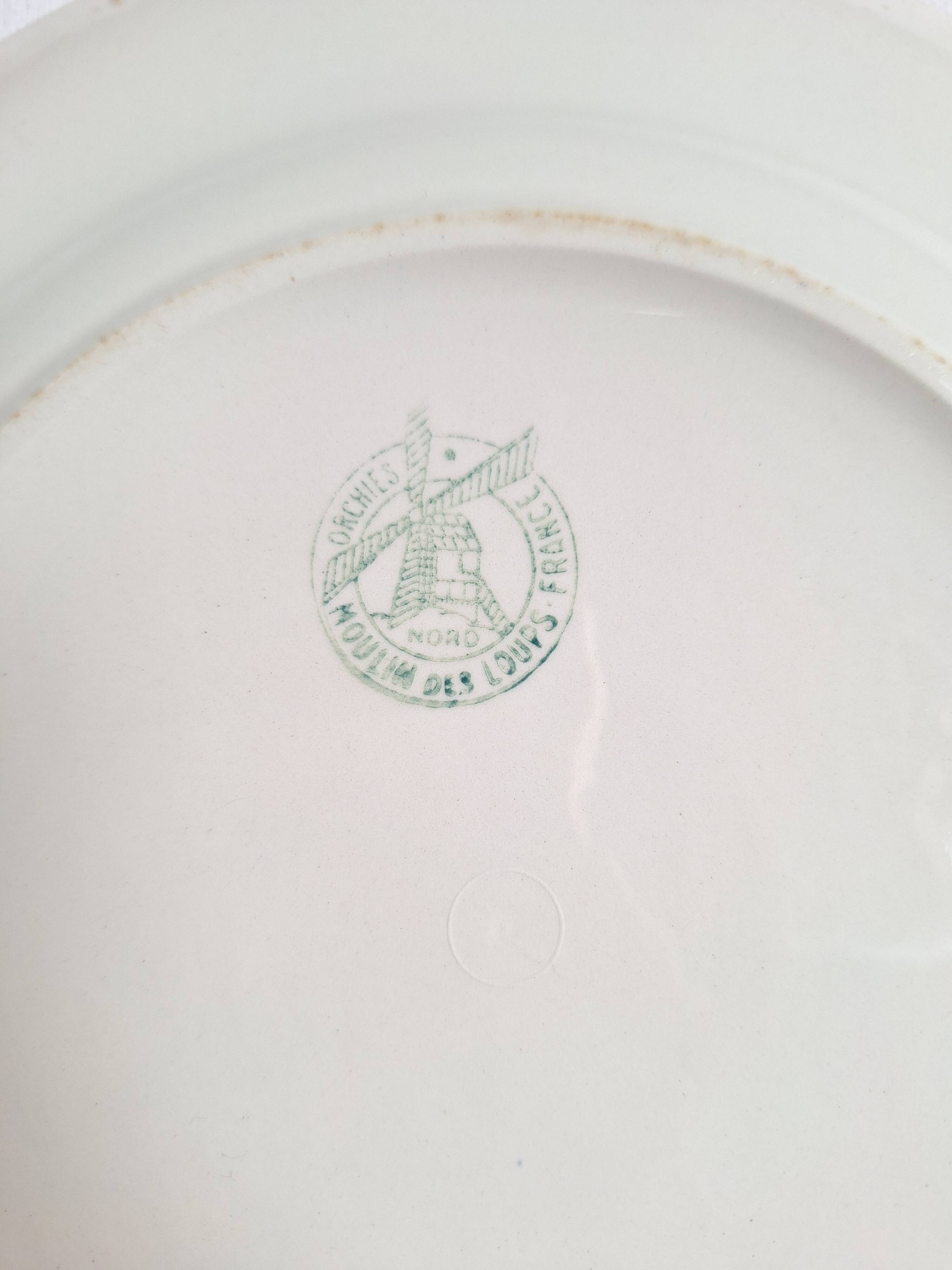 Yellow dinner plates from Moulin des Loups