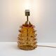 Paire de lampes de table en verre de Murano Amber Rostrato