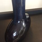 Vintage vase in enamelled sandstone 70s