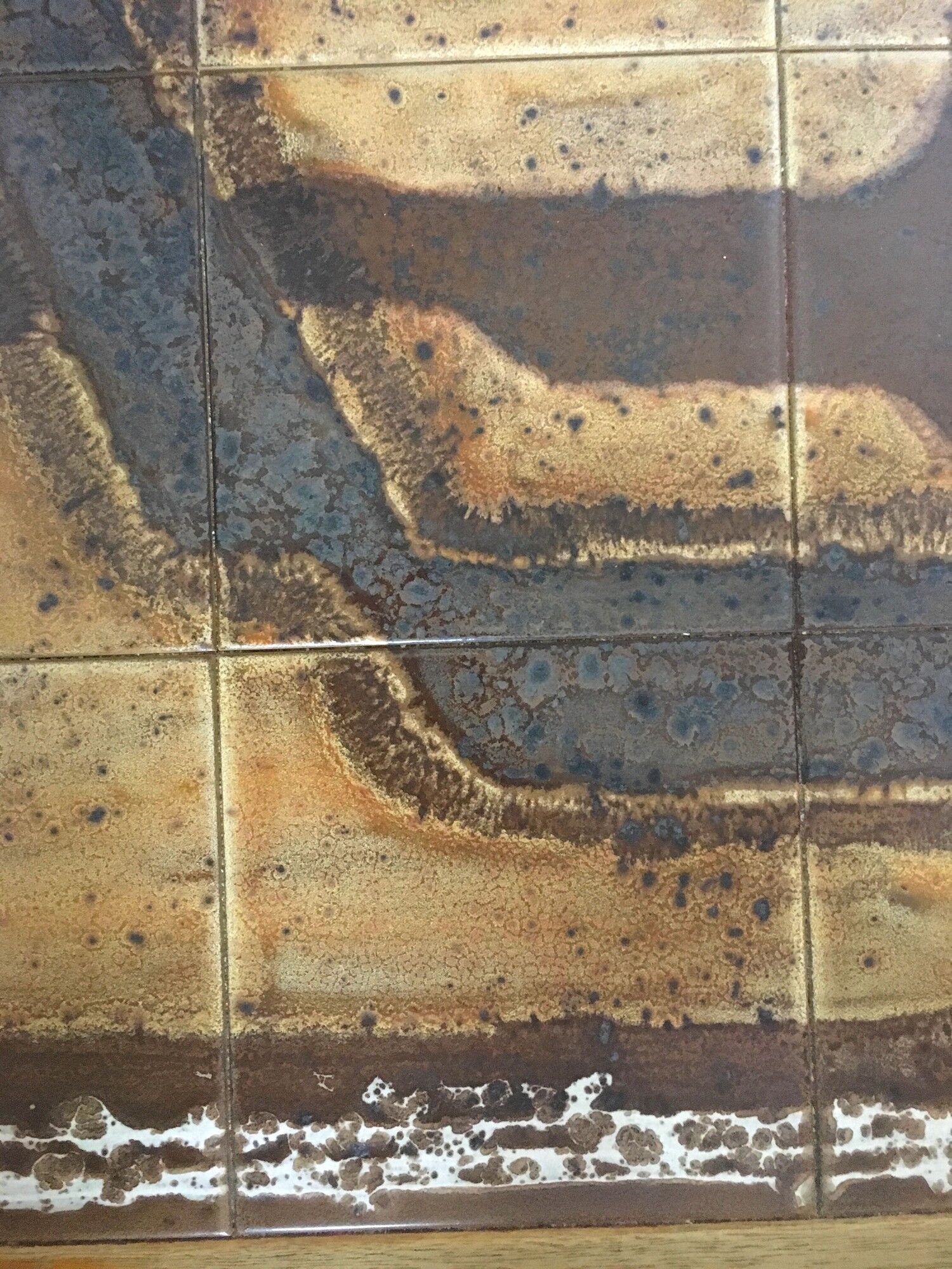 1960s vintage Vallauris ceramic coffee table