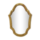 Wall mirror with gilded wooden frame 32 cm X 22 cm