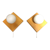 Pair wall lamps
