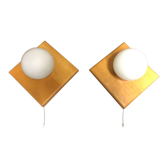 Pair wall lamps