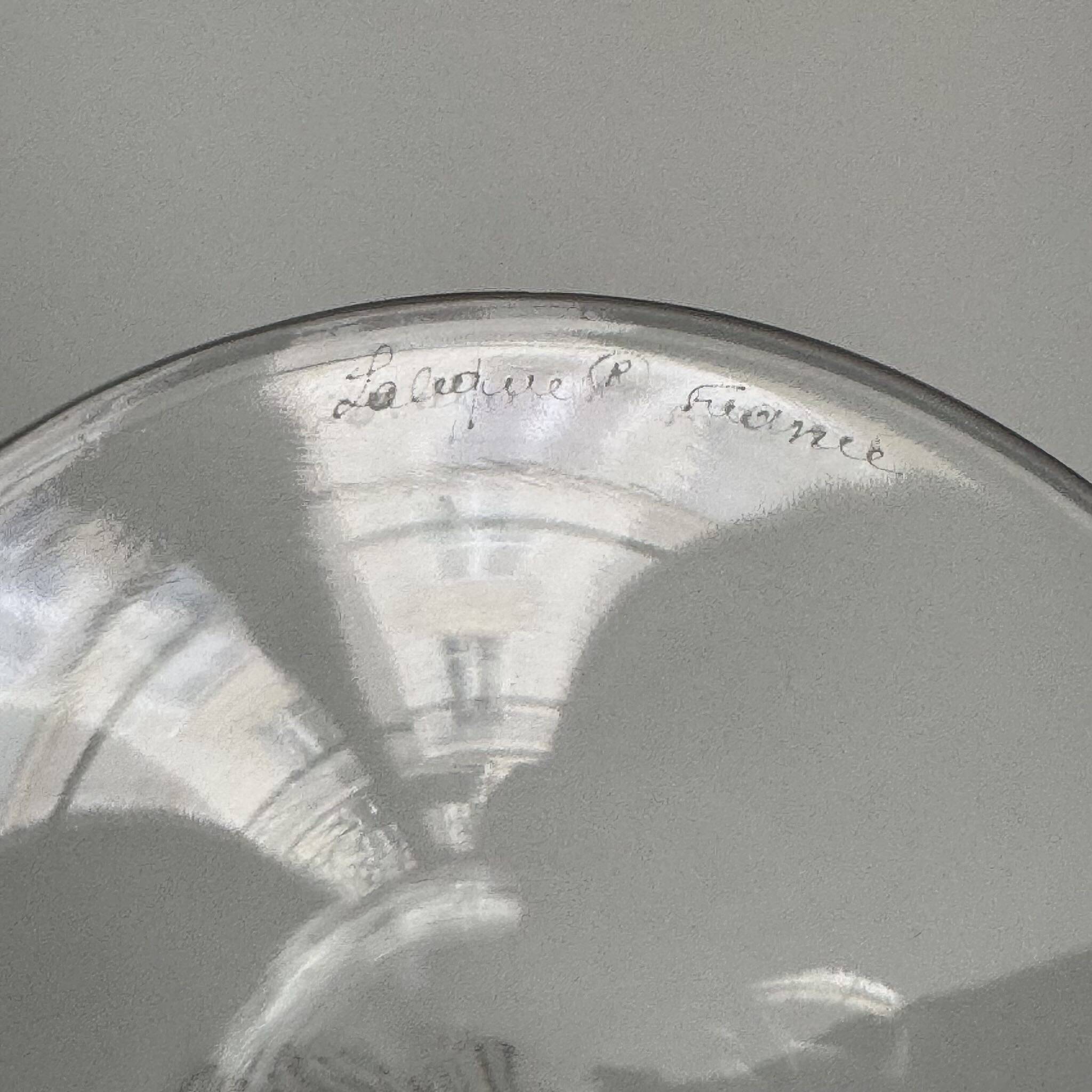 6 Crystal Water Glasses by Lalique | "Chinon" Model from the 1960s