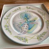 Set of 3 Limoges porcelain plates