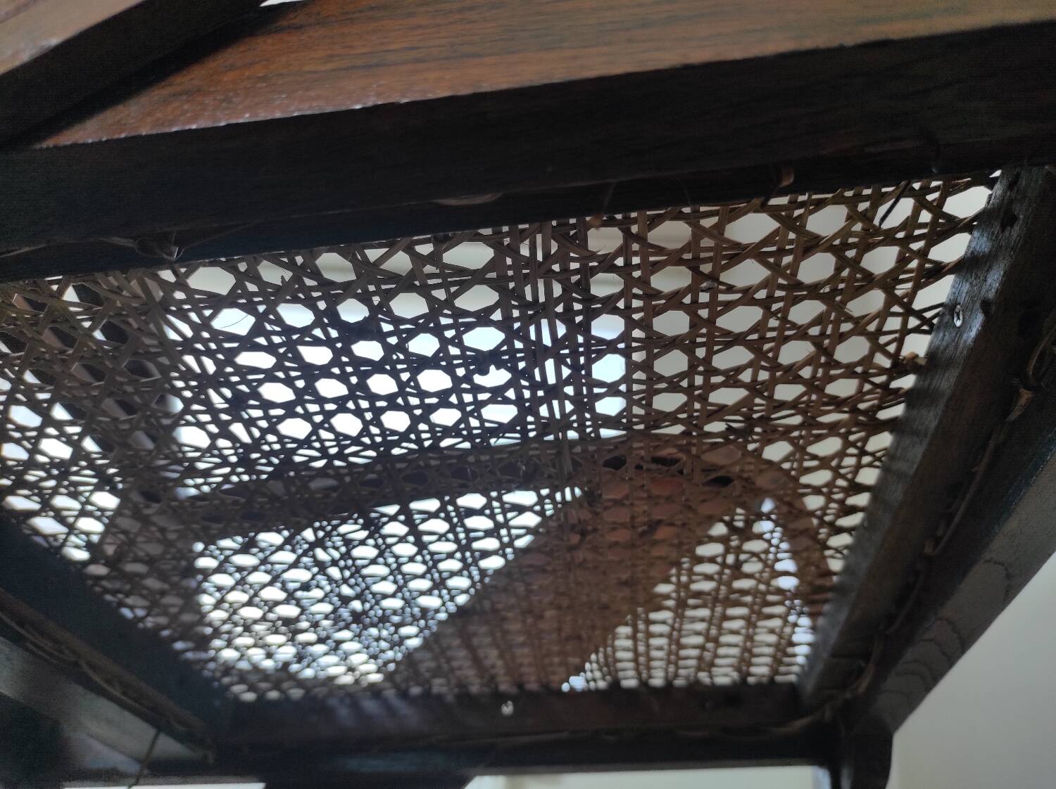 Burmese teak armchair