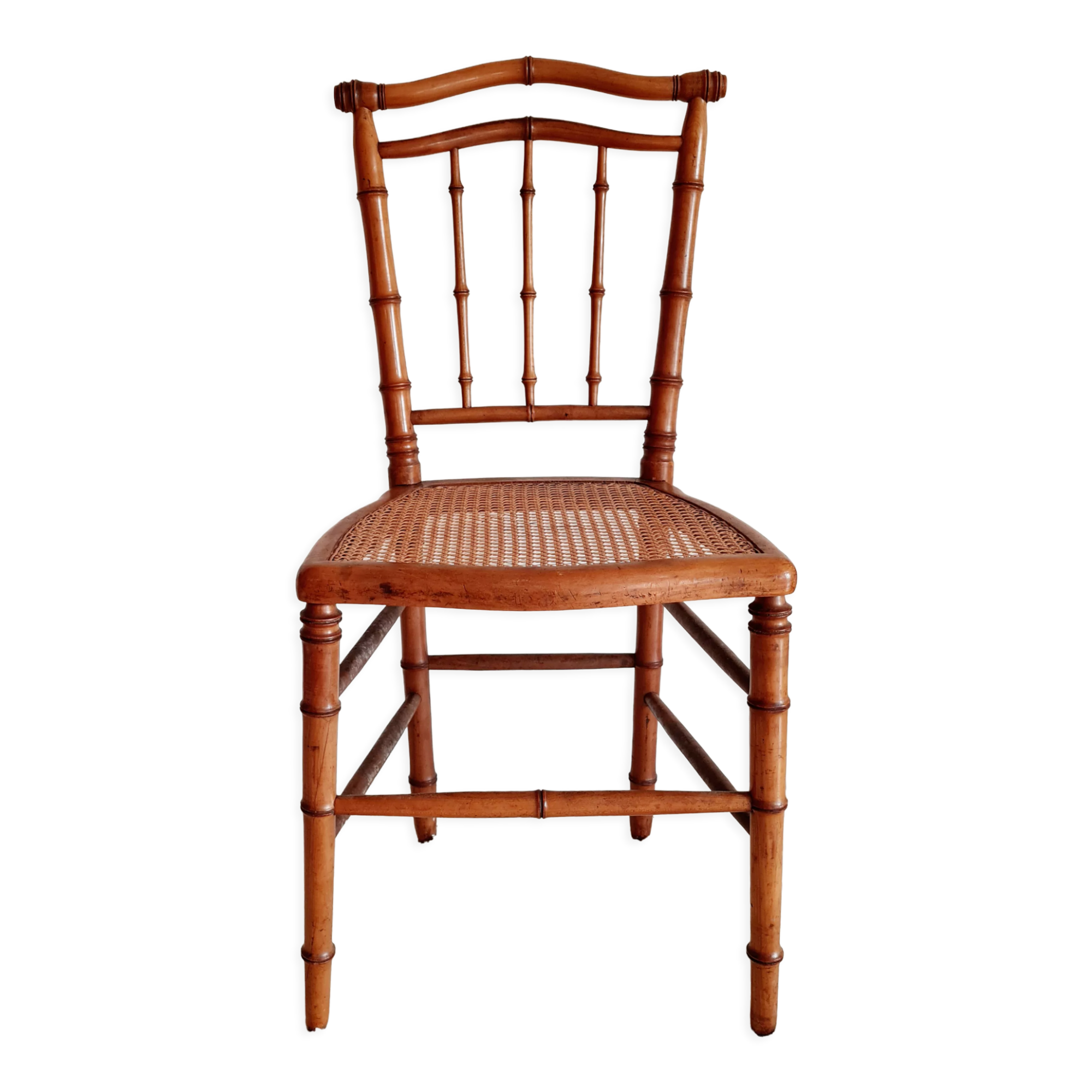 Antique wooden chair and canning seat