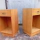 Pair of elm bedside tables