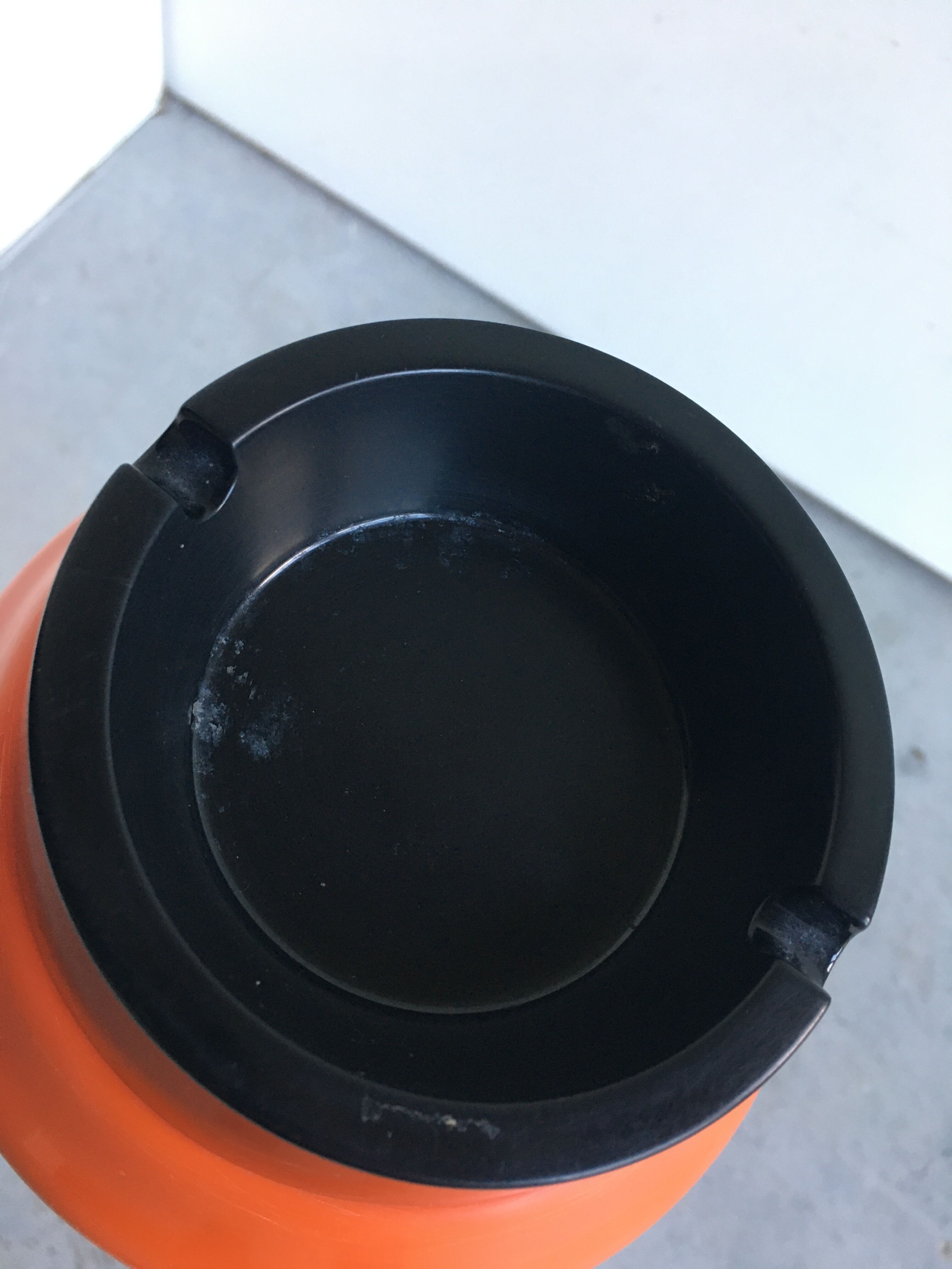 Orange tulip ashtray