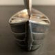 Gallia sailing art deco sailboat, in silver metal with Baccarat crystal salters