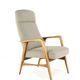 mid century vintage Fauteuil herenmodel 'Duivendrecht beige - opnieuw bekleed