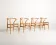 Set of four CH24 “Wishbone Chairs” by Hans J. Wegner, design 1950