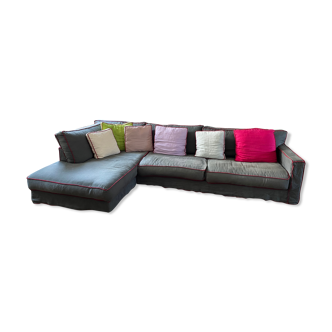 Roche Bobois corner sofa with cushions