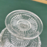 Coupelle bonbonnière verre moulé pressé