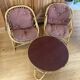 Mid-20th century rattan lounge for garden, terrace, veranda, etc.