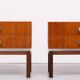 Pair of Meurop teak bedside tables 1960 Belgium