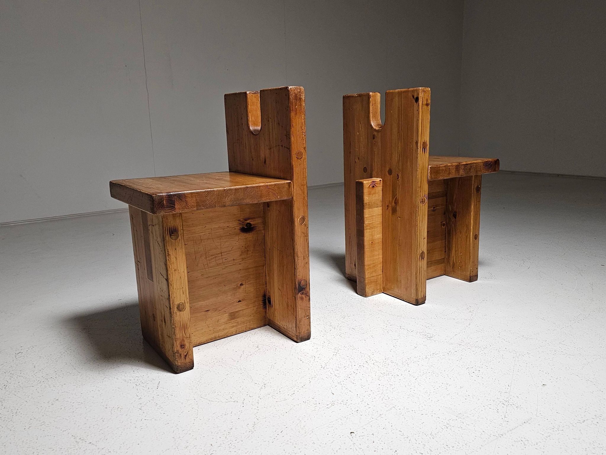 Pompeia accent chair in pine by Lina Bo Bardi, 1980s