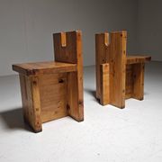 Pompeia accent chair in pine by Lina Bo Bardi, 1980s