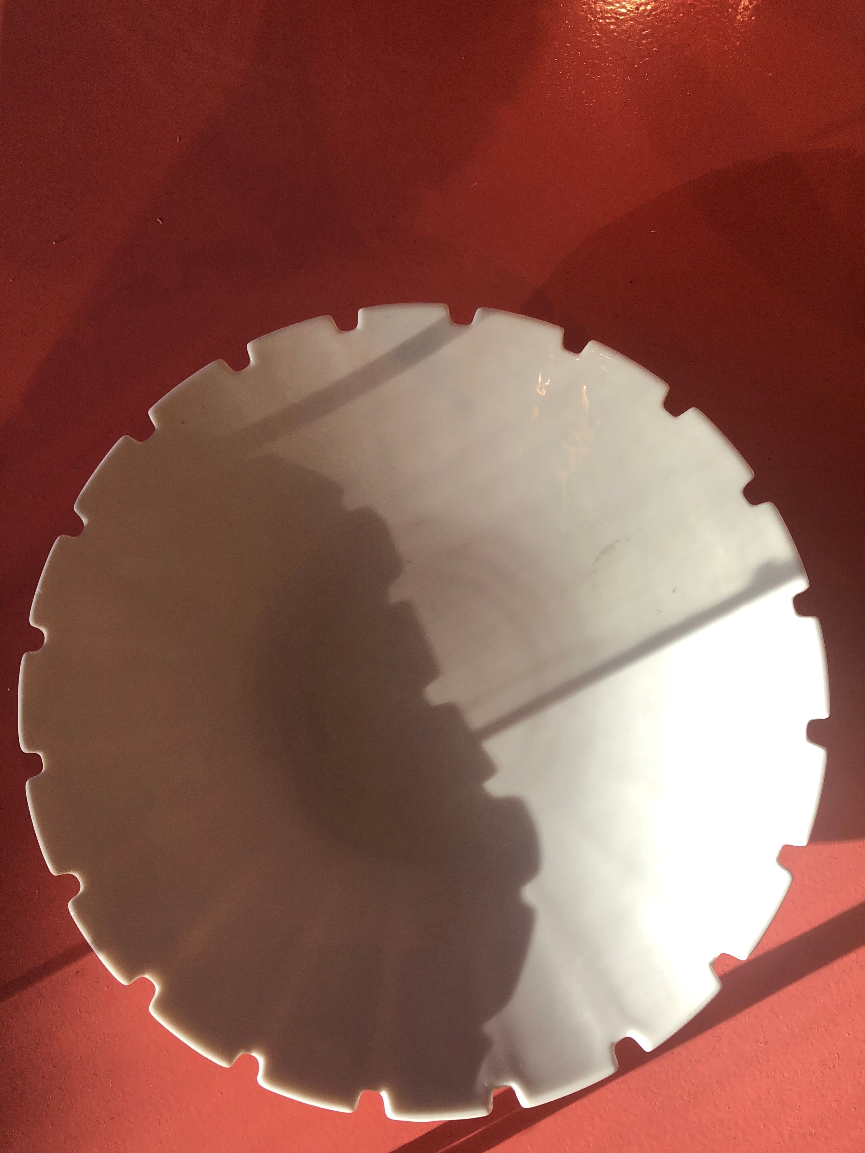 6 white Seletti/Diesel plates