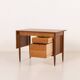 Scandinavian mid century teak desk with extension by Austvoll Møbelfabrikk,