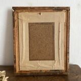 Framed old painting landscape 34X28 cm