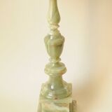 Green and Grey Marbled Table Lamp - Early 20th Century Vintage Table Lamp