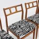 Vintage mid-century dining room chairs teak 1960s, set of 5