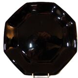 6 black Arcoroc "Octime" dinner plates (set 2)