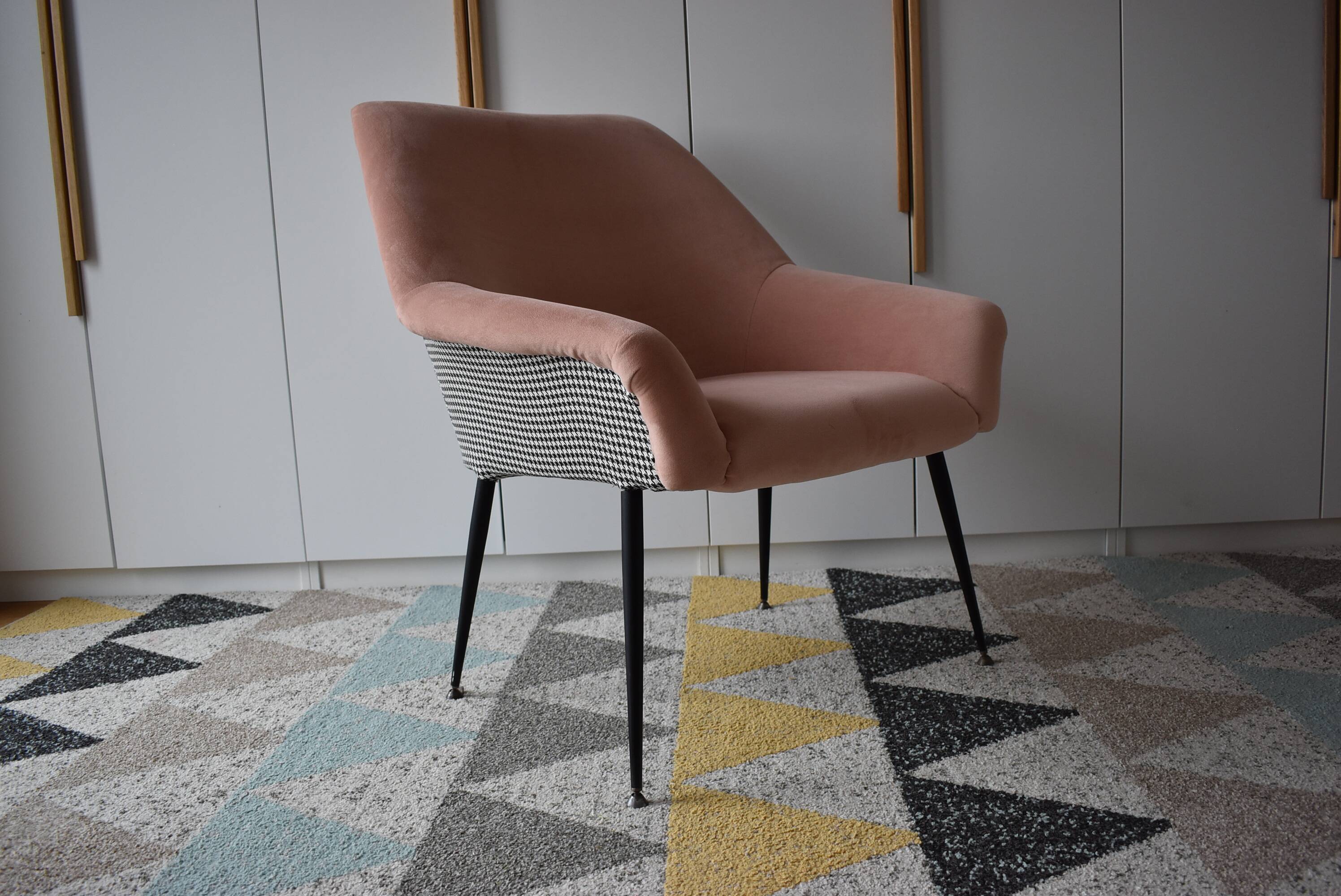 Vintage armchair Shell, 1960s,Deutsche Democratische Republic,restored