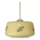 Vintage Beige Pendant Light / Retro Kitchen 1950 / Mid Century Glass Lamp