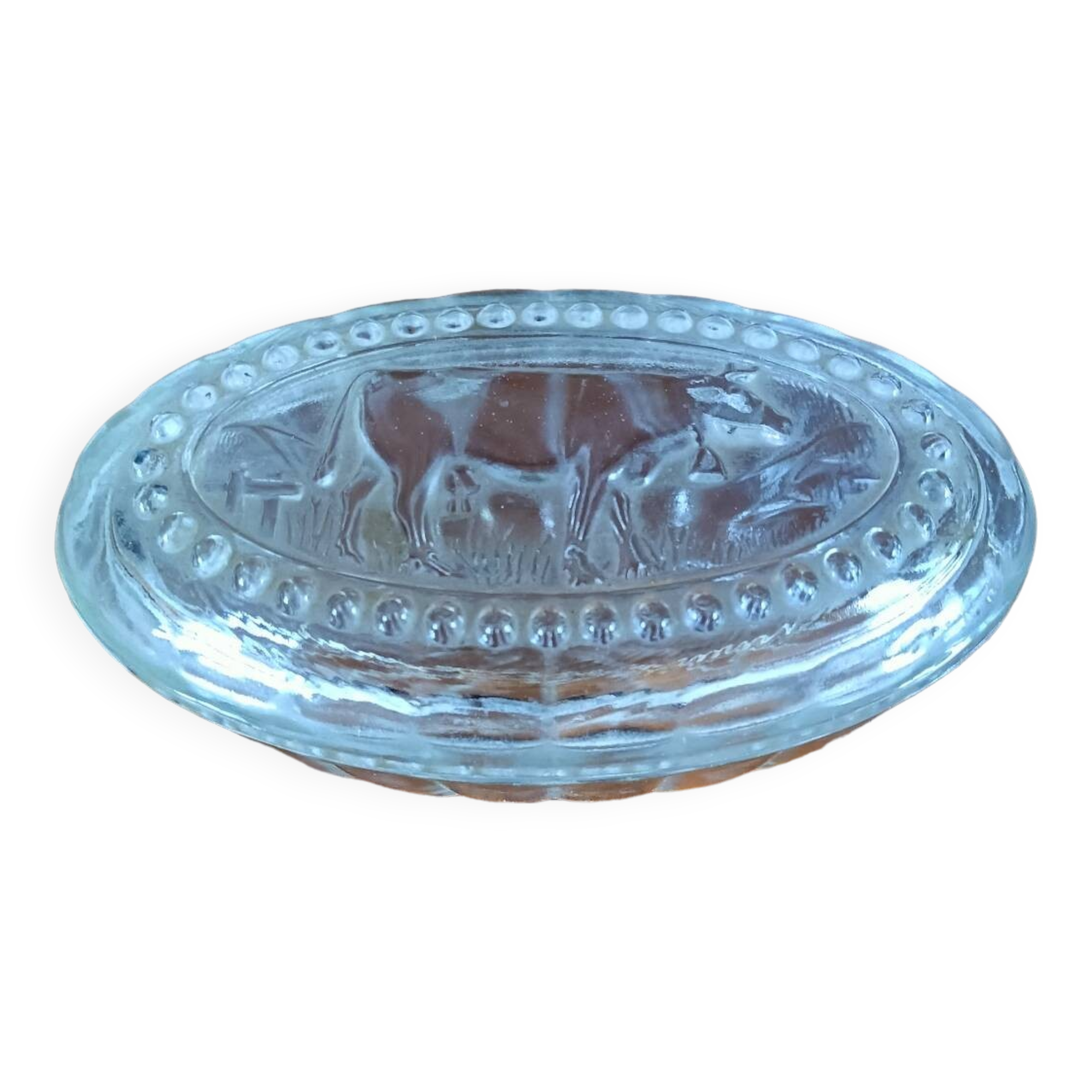 Vintage "cow" butter dish