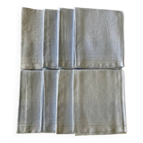 8 blue damask napkins