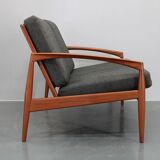 Canapé 2 places en teck Paper Knife de Kai Kristiansen des années 1960, Danemark