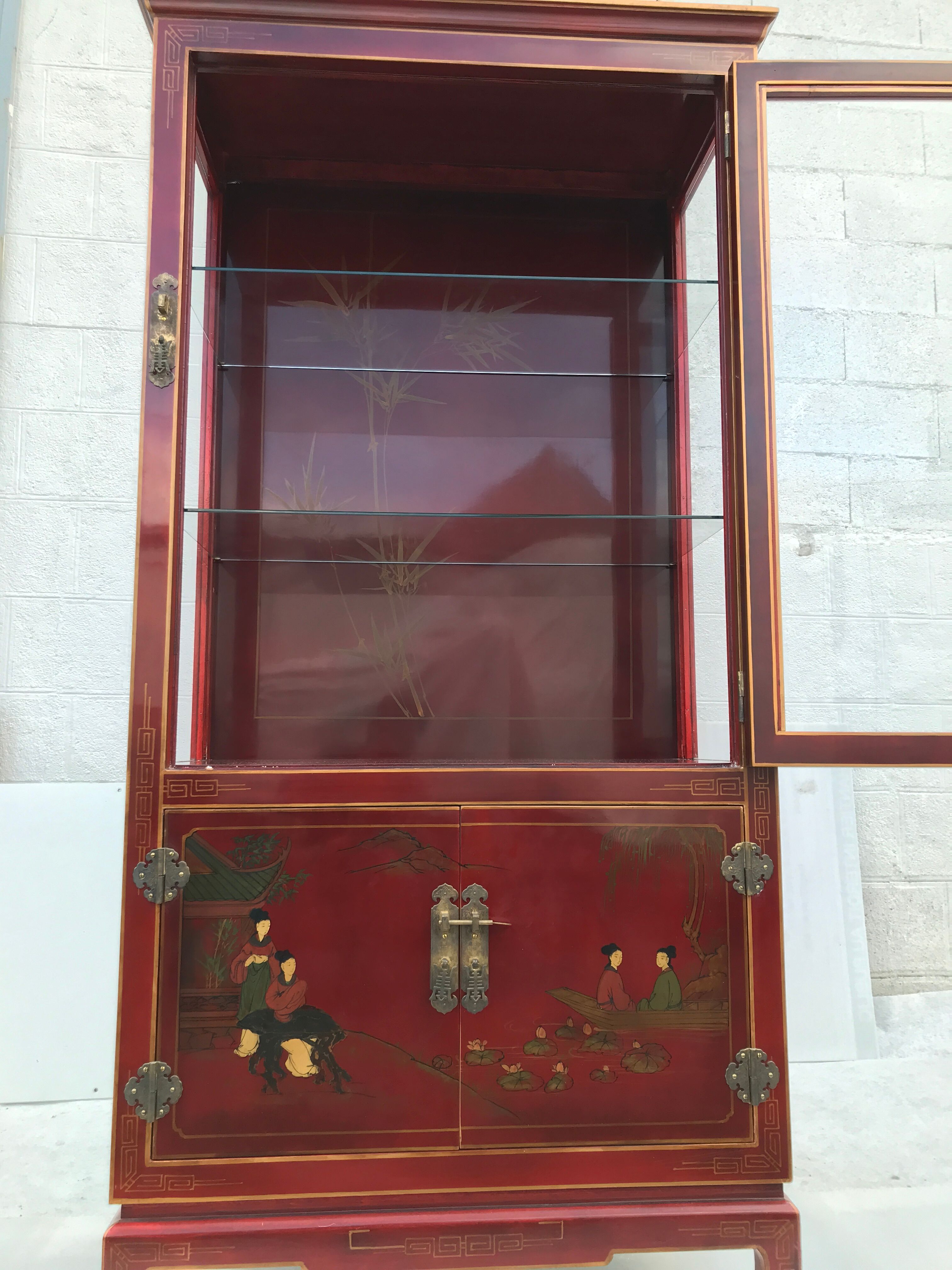 Vintage Chinese showcase