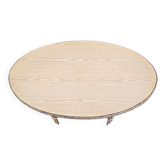 Mid Century Modern dining table in bamboo and beech veneer, 1970s.