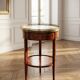 Rare chiffonnière table / flying table with 3 rotating drawers – Stamped