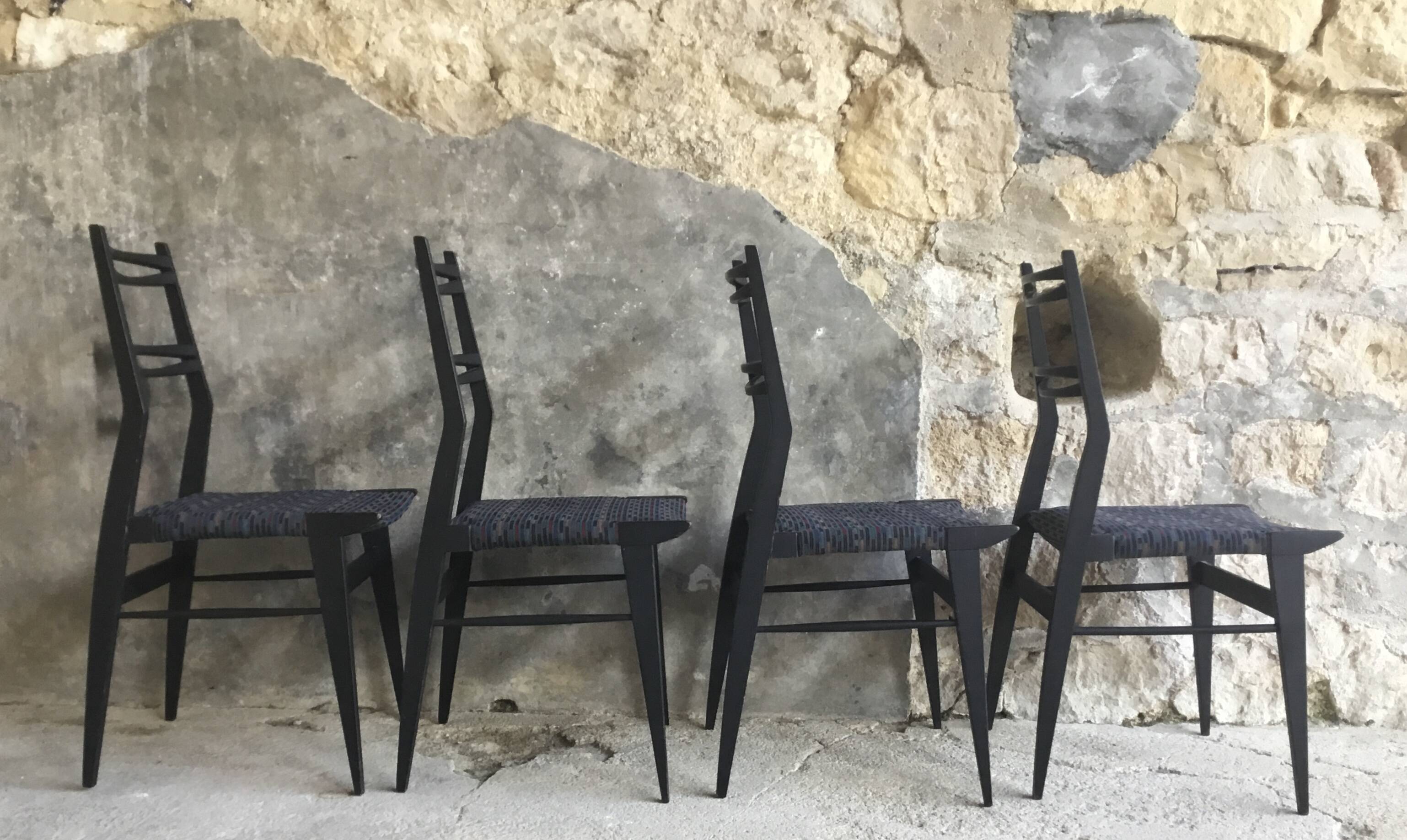 Set of 4 chairs by Alfred Hendrickx for Belform - design 1950
