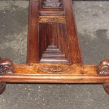 Table - Carved solid oak desk