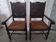 Pair of neo-Basque armchairs