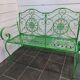 Iron garden bench