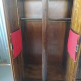 3-door brutalist cabinet in solid elm