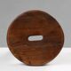 Rustic Wooden Stool with Handle, 1920s
