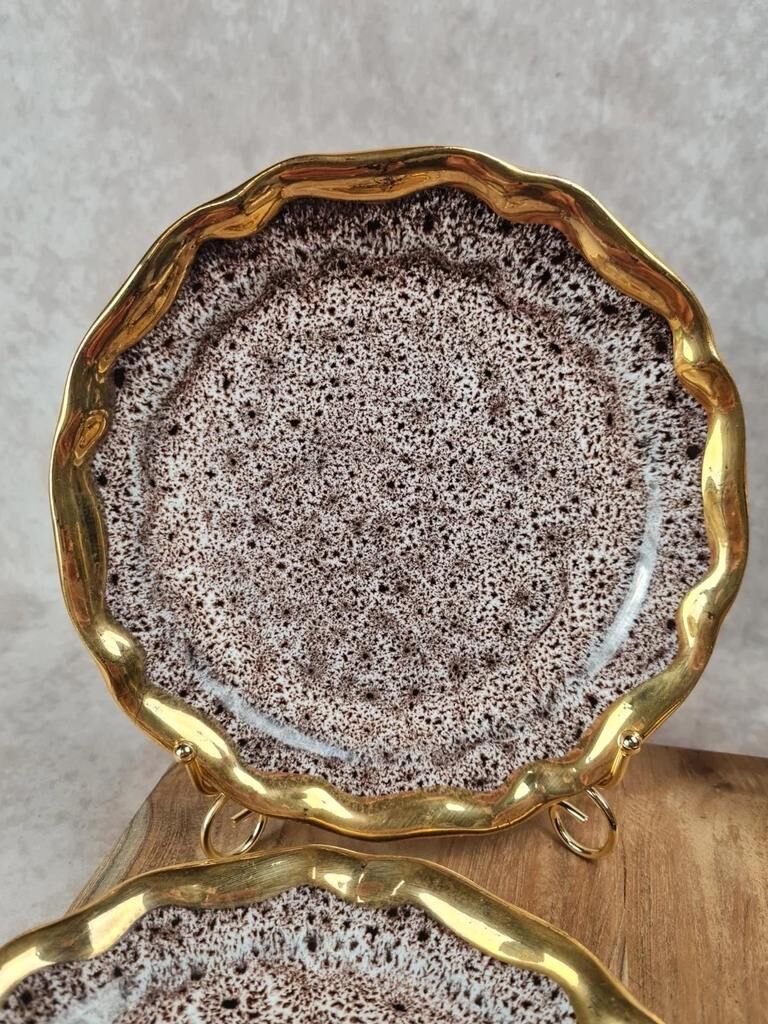 Set of 6 dessert plates – Marius Giuge Vallauris – Rare pieces & collection